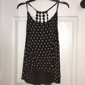 Aéropostale flower-back tank top